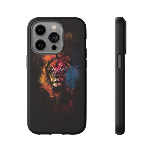 Retro Abstract Lion Painting Phone Case for iPhone, Samsung Galaxy, Pixel - 第 34/175 張圖片