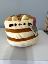 Pusheen The Cat Pancake Squisheen Plush, Squishy Toy Stuffed Animal for Ages 8