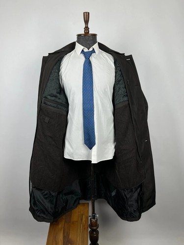 Big Guys Carven Men's Chocolate Removable Lining Casual Trench Coat Size XXXL - Foto 8 di 16