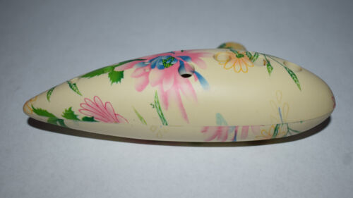 Ocarina Plastic Floral Pattern 12 Hole Ocarina Wind Instrument - Picture 4 of 6