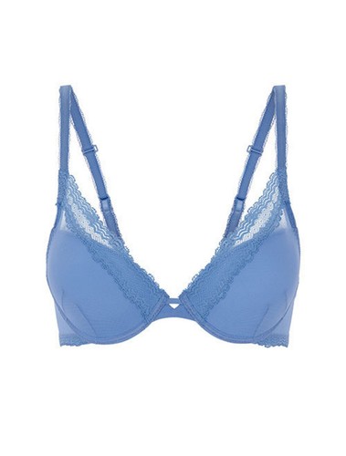 Soutien-gorge 90C (75C eu) Push-up SIMONE-PÉRÈLE Confiance Bleu jeans - Bild 5 von 5