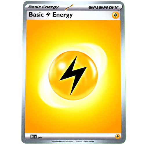 Energía Básica - Rayo - Juego de cartas coleccionables Pokémon Escarlata y Violeta #004 - Juego de 5 - Imagen 4 de 5