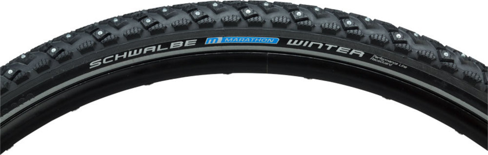 Schwalbe Marathon Winter Tire, 700x35 Wire w Reflective Sidewall and RaceGuard Schwalbe Marathon Winter Tire, 700x35 Wire w Reflective Sidewall and RaceGuard