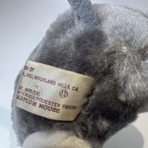 Vintage Applause Sugarplum Mouse Plush Small 7” Holiday Mouse Stuffed 1987 Plush - Picture 10 of 12