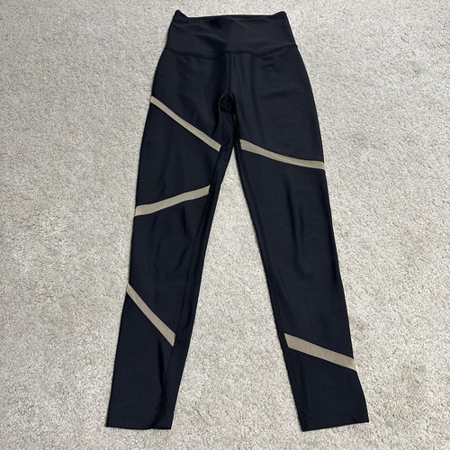 Beyond Yoga Leggings Women's S Black Moto Mesh High Waisted Stretch Skinny - Zdjęcie 2 z 12