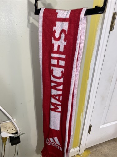 Adidas Herren Schal Fußball Manchester United Fußball Mode Neu AC5617 Größe OSFM - Bild 3 von 5