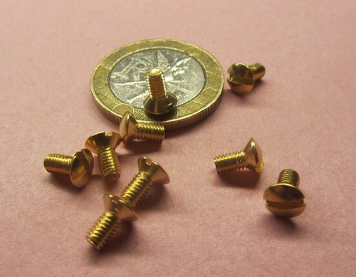 Messing Ovalkopf Maschinenschraube Schlitz M3 x 0,5 x 6 mm Länge, 100 Stück - Bild 12 von 12