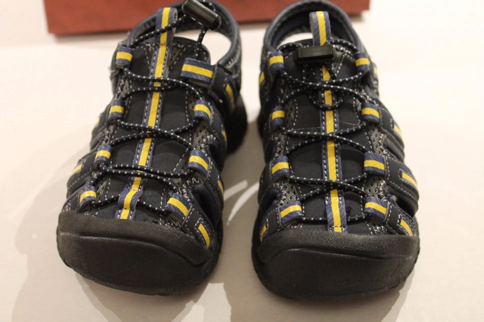 Arizona Lil Stan Azul Marino y Amarillo Zapatos Deportivos Sandalias Niño Pequeño Niño Talla 5 NUEVO Foto 2 de 4