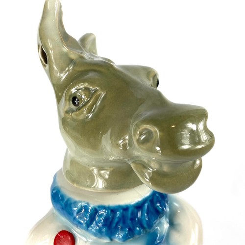Democrat Clown Donkey Hand Crafted Jim Beam Bourbon Whiskey Empty China Decanter - Picture 2 of 11