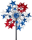 Outdoor Wind Spinner - Patriotic Metal Garden Spinners- Wind Sculptures July 4Th