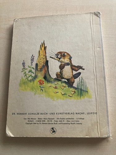 Pappbilderbuch Ein kleines Biberkind Herbert Schulze Buch- und Kunstverlag 1969 - Bild 2 von 7