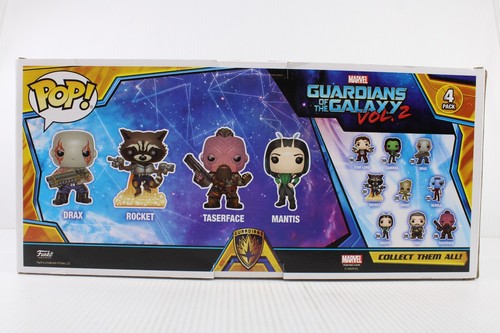 G4 Funko Pop Marvel DRAX ROCKET RACCOON TASERFACE MANTIS Vinyl Figure 4 Pack - Afbeelding 3 van 6