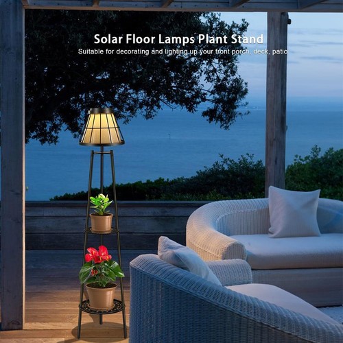 2 Pack Solar Lights with Plant Stand, Outdoor Floor Lamp - Picture 51 of 54