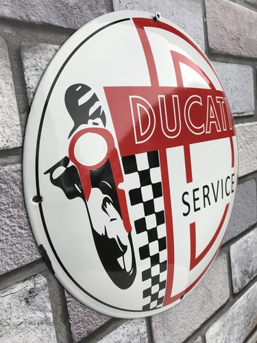Ducati Emailschild Garagenschild Barschild Man Cave - Bild 4 von 4