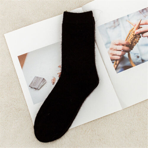 1-5 Pairs Woman Girls Socks 100% Angora Pure Cashmere Women Luxury Warm Wool - Picture 8 of 19