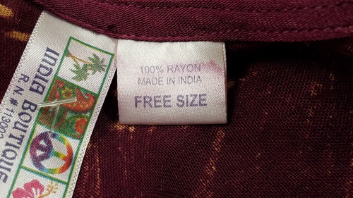 Women's India Boutique Dress Short Sleeve Long Shift Printed Free Size NWT - Picture 10 of 13