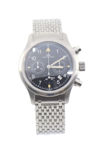 Montre chronographe pilote IWC en acier inoxydable 3741