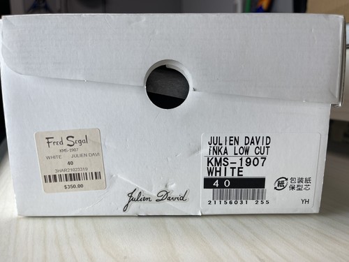 Julien David Inka Low Cut White Sneaker US 7.5 EU 40 - Picture 6 of 6