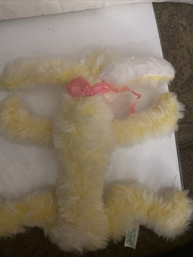 Rushton Hase Plüschhase gelb und weiß Vintage - Bild 12 von 12