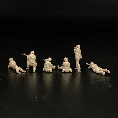 1/72 Scale Resin Model Street Fighting 6 Soldier Figures Military Miniature - Picture 4 of 7