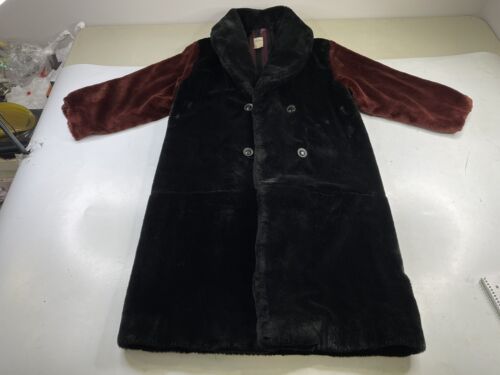 Vintage Jean Paul GAULTIER Long Jacket / Coat Faux Fur Designer Gibo Size 48