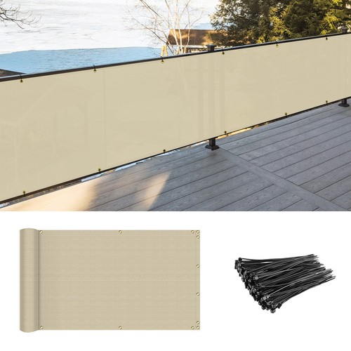 3 Fuß hoch Sichtschutz Balkon Terrasse Zaun Sichtschutz Garten Hof Terrasse Stoff Schatten Abdeckung - Bild 9 von 80