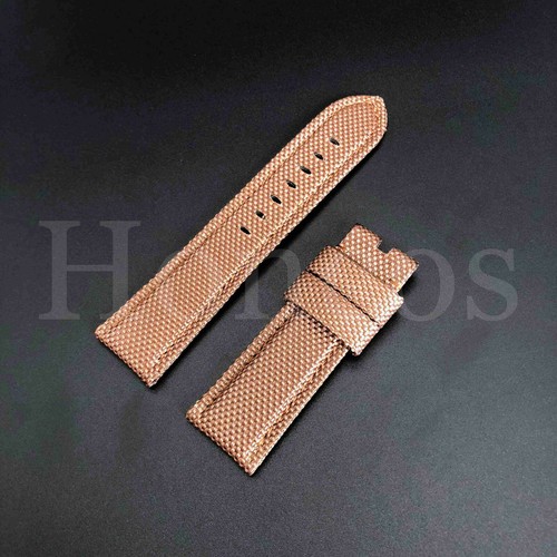 22 - 26 MM Black Leather Canvas Diver Band strap Fits for NVICTA Russian New - Picture 91 of 92