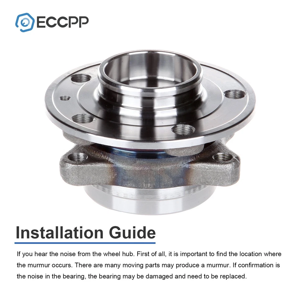 Conjunto de cojinete de cubo de rueda delantero derecho o derecho de 1 pieza para Volvo XC90 2003-2007 sin ABS Foto 4 de 4