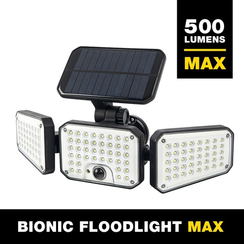 Bell + Howell Bionic Flood Light Max Solar Powered LED Motion Sensor Light - Picture 2 of 8
