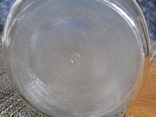 VINTAGE CLEAR GLASS BOTTLE HALF GALLON JAR KERR SELF SEALING MASON JAR - Picture 4 of 4