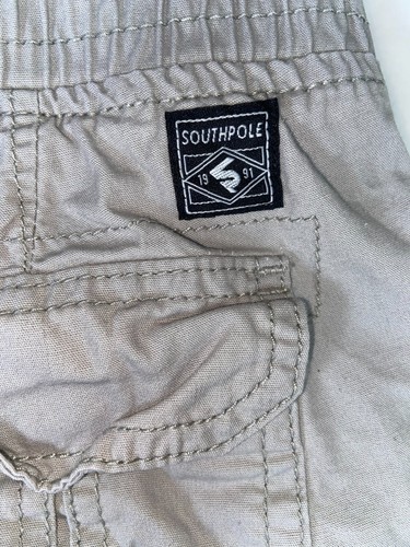 Southpole Youth Cargo Short Elastic Waist Pockets Logo Drawstring Sz M (10-12) - Picture 6 of 10