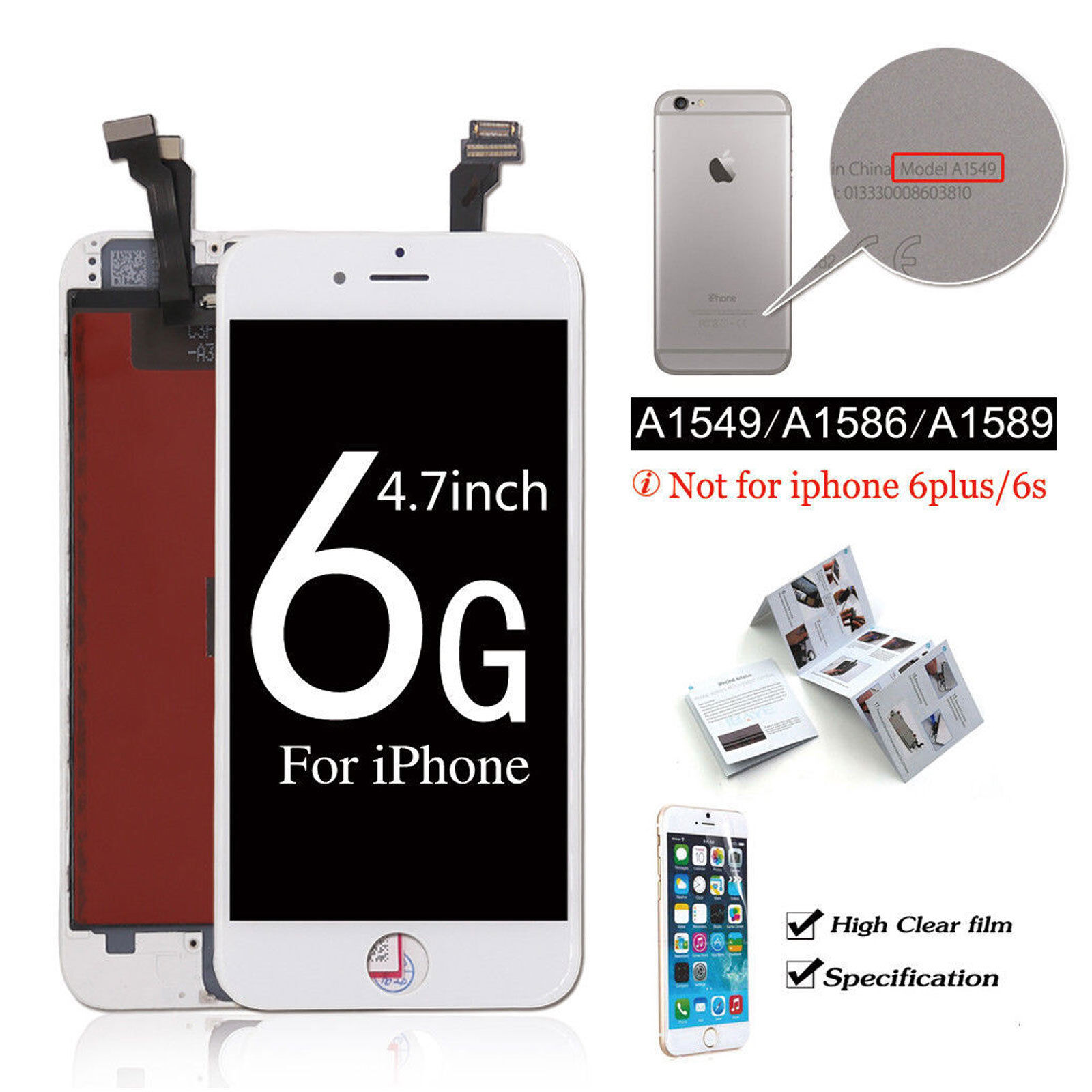 For iPhone 6 6s 6S Plus LCD Display Touch Screen Replacement Digitizer Assembly - Picture 8 of 41