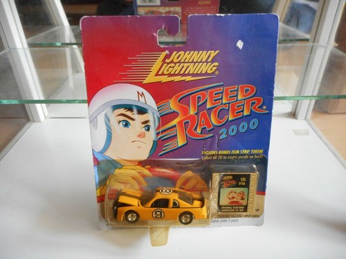 Johnny Lightning Speed Racer 2000 Car #9 Racer X in Yellow on Blister - Foto 1 di 2