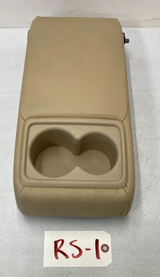 04-08 Apoyabrazos consola central trasera Acura TSX con portavasos OEM beige Foto 2 de 4