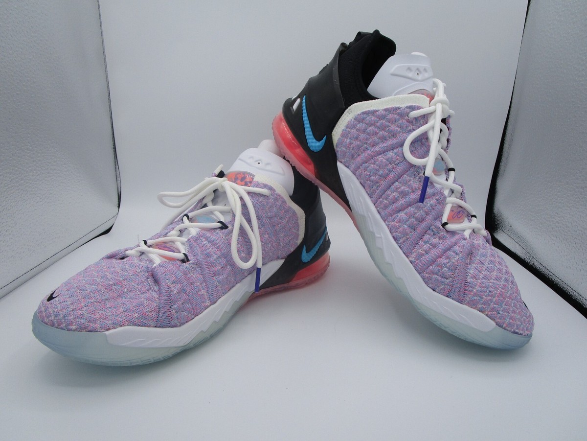 ナイキ LEBRON XVIII (GS) Nike Lebron XVIII (GS) Big Kids' Shoes Black-White-Gum Med Brown