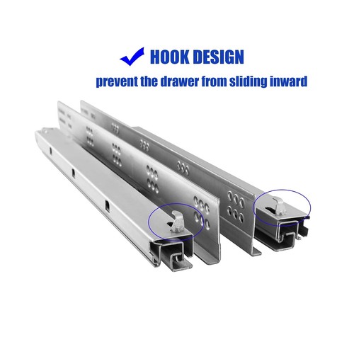 6 Pairs of 15 Inch Soft Close Undermount Drawer Slides Full Extension Conceal... - Picture 4 of 7