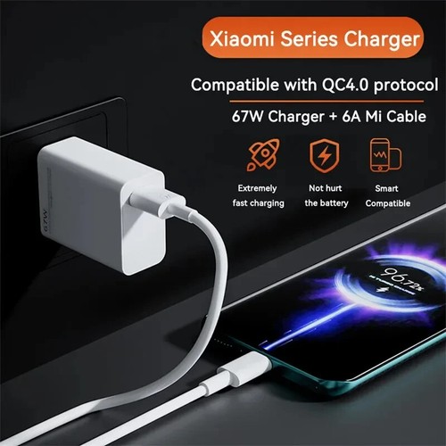 Xiaomi Original 67W Super Fast Charger Power Adapter with 1m Cable - 第 3/6 張圖片