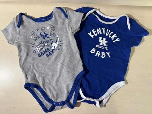 Gen2 2 Count Kentucky Wildcats UK bodysuits Infant Unisex Size 24M - Picture 1 of 7