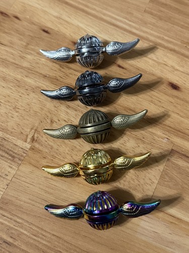 Harry Potter Golden Snitch Fidget Spinners (Set of 5 Colors) Metal Quidditch
