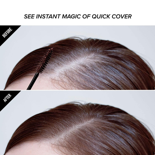 RED by KISS Quick Cover Root Touch Up Rescue (Confezione da 2 Marrone Scuro), Mascara Natura - Foto 4 di 12