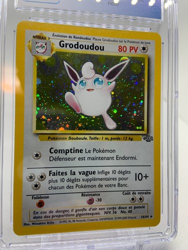 Grodoudou Wigglytuff - Holo Rare FRENCH 32/64 Jungle Pokemon CGC 8 - Picture 4 of 6