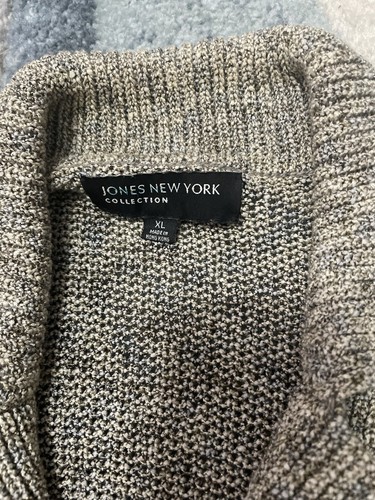 Suéter Jones New York Mujer XL Tostado Cárdigan Cuello Botón Manga Corta - Imagen 4 de 4