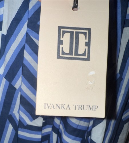 Ivanka Trump Womens Size 8 Shirt Dress Long Sleeve Button Up Collared Blue Dress - Picture 5 of 6