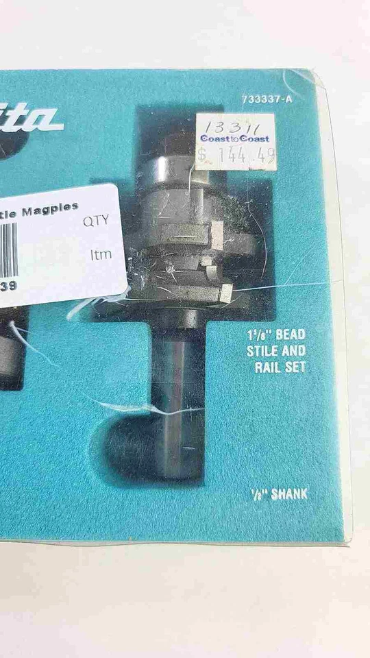 Juego de brocas de enrutador de carburo Makita de 1 5/8" vástago de 1/2" Foto 2 de 4