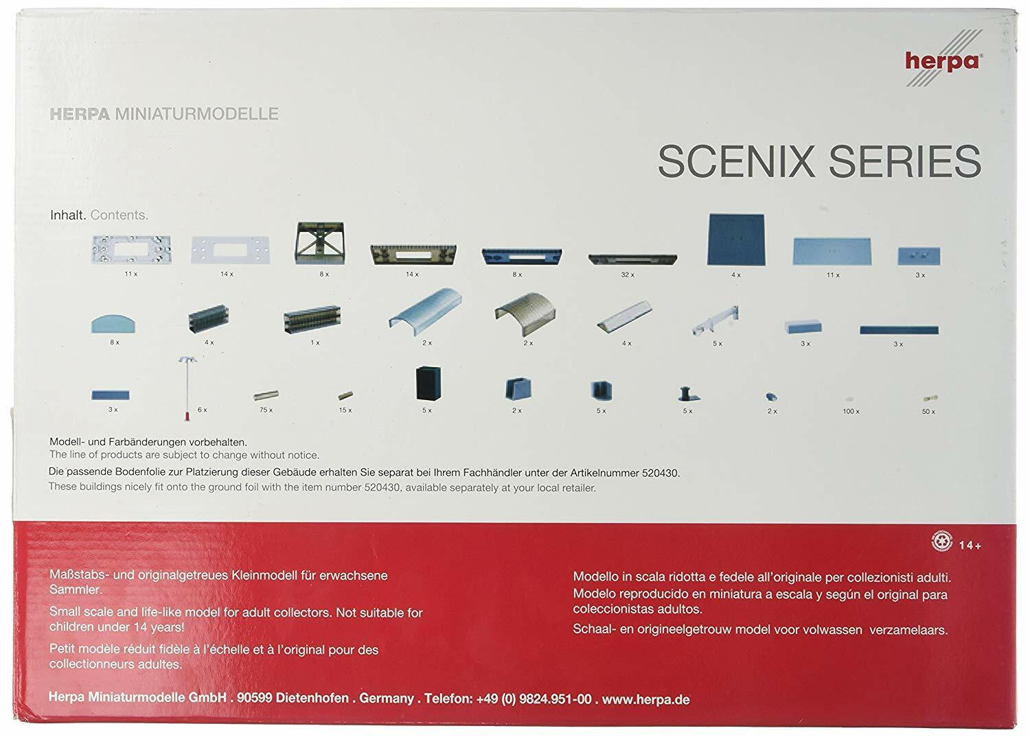 Herpa SCENIX SERIES Airport Terminal hall Basis Set 1 1/500 model kit