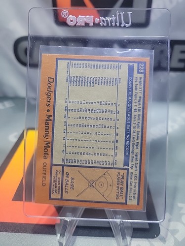 1978 Topps Manny Mota Los Angeles Dodgers #228 - Foto 2 di 2
