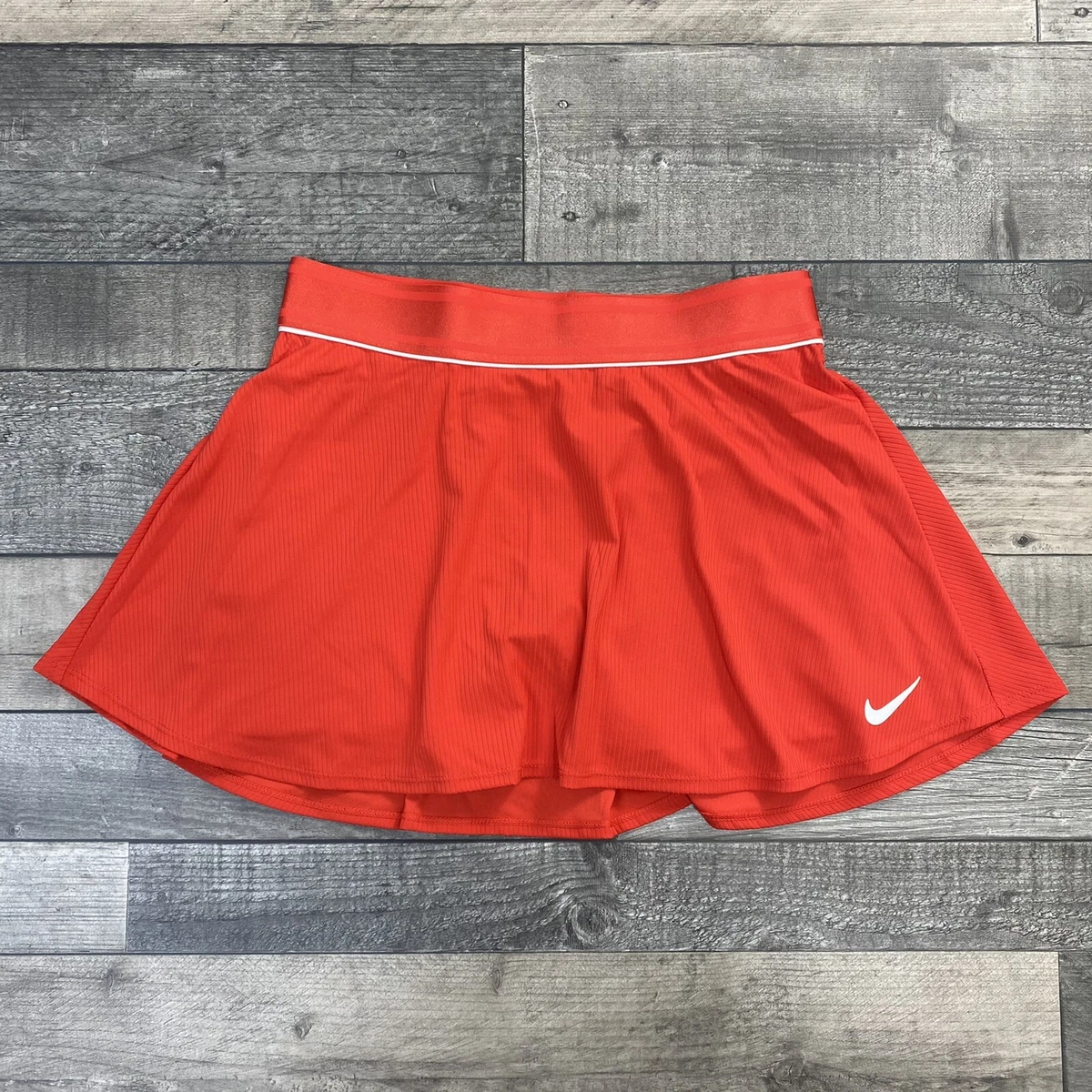 Nike tennis top skirt red