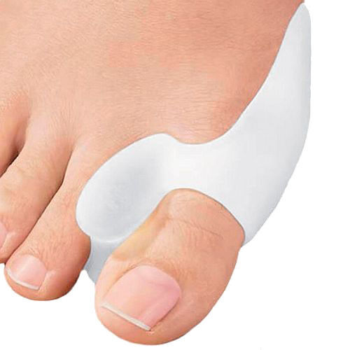 2 Gel Silicone Bunion Toe Corrector Straightener Protector Splint Pads Support - Afbeelding 1 van 11