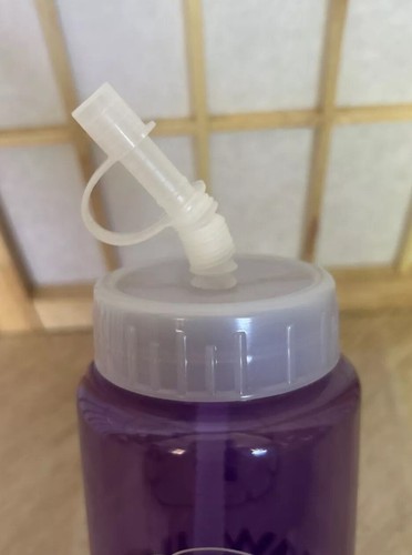 Hawaiian Airlines Sports Travel Purple Water Bottle W/ Straw NEW - 第 7/13 張圖片