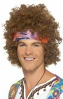 Afro Hippie Costume Wigs & Facial Hair